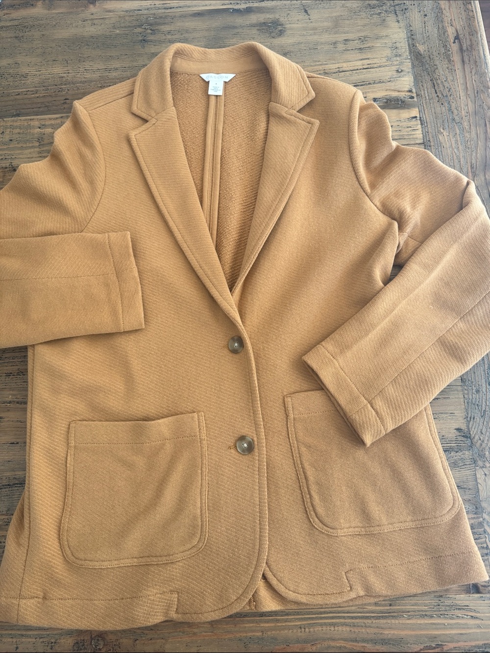 Nordstrom Brand Caslon Tailored Camel Knit Blazer for Women